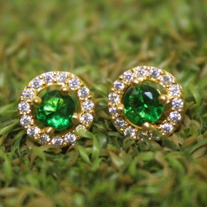 Premium Emerald Stud. / Office Wear/ Party Wear