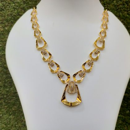 Beautiful American Diamond Necklace Set Design-5