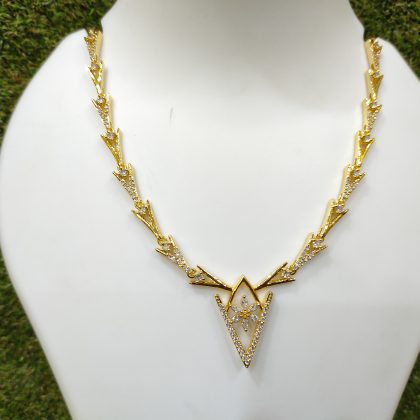 Beautiful American Diamond Necklace Set Design-6